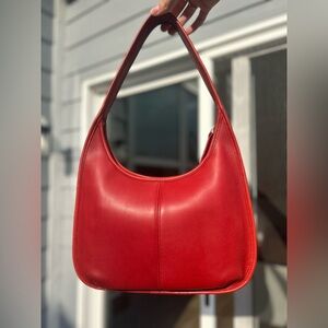 Authentic Vintage Coach Ergo 9025 Red Leather Bag